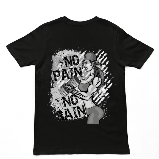 NO PAIN NO GAIN Premium Oversize Shirt (Backprint)