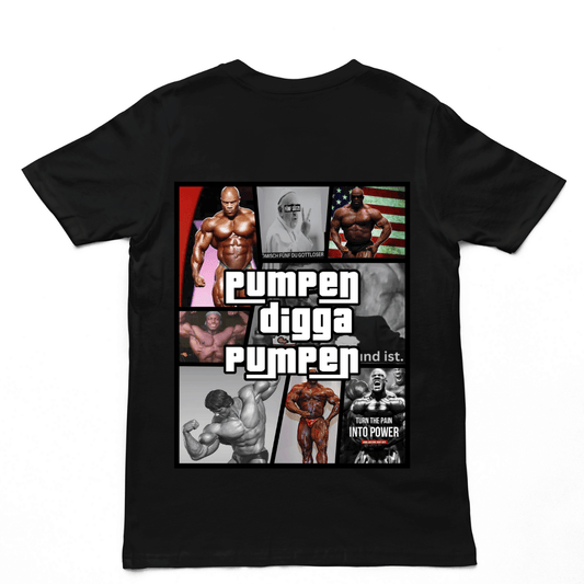 PUMPEN DIGGA PUMPEN Premium Oversize Shirt (Backprint)